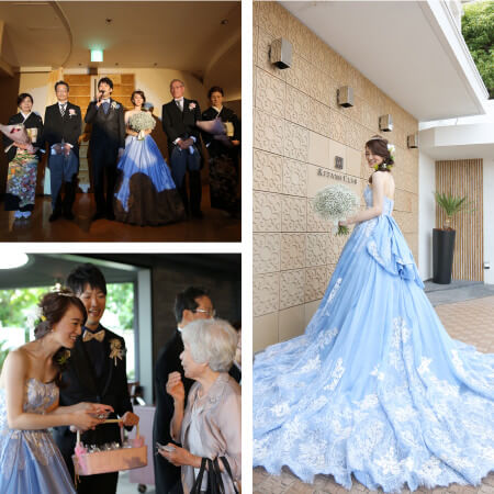 カラードレス 結婚式