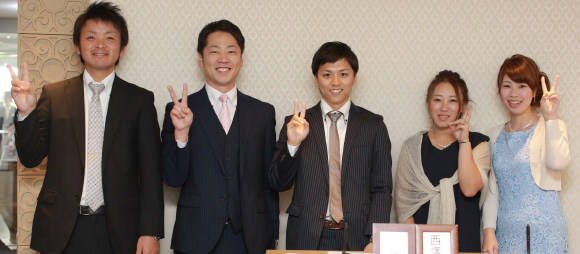 受付の皆様からもスマイル