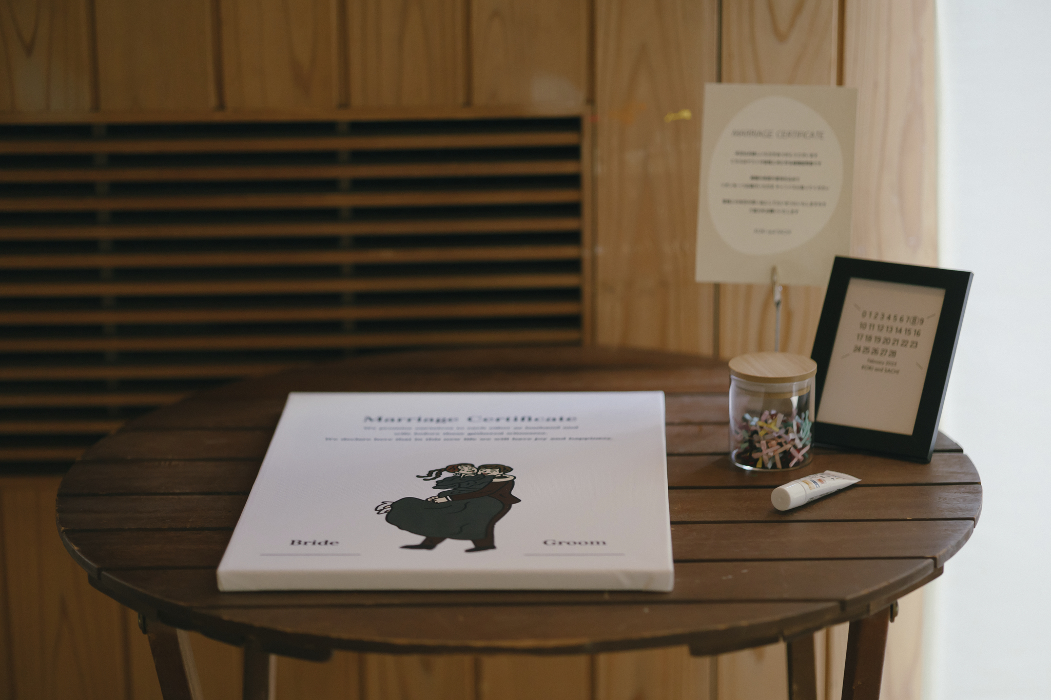 結婚証明書 ゲスト参加型演出