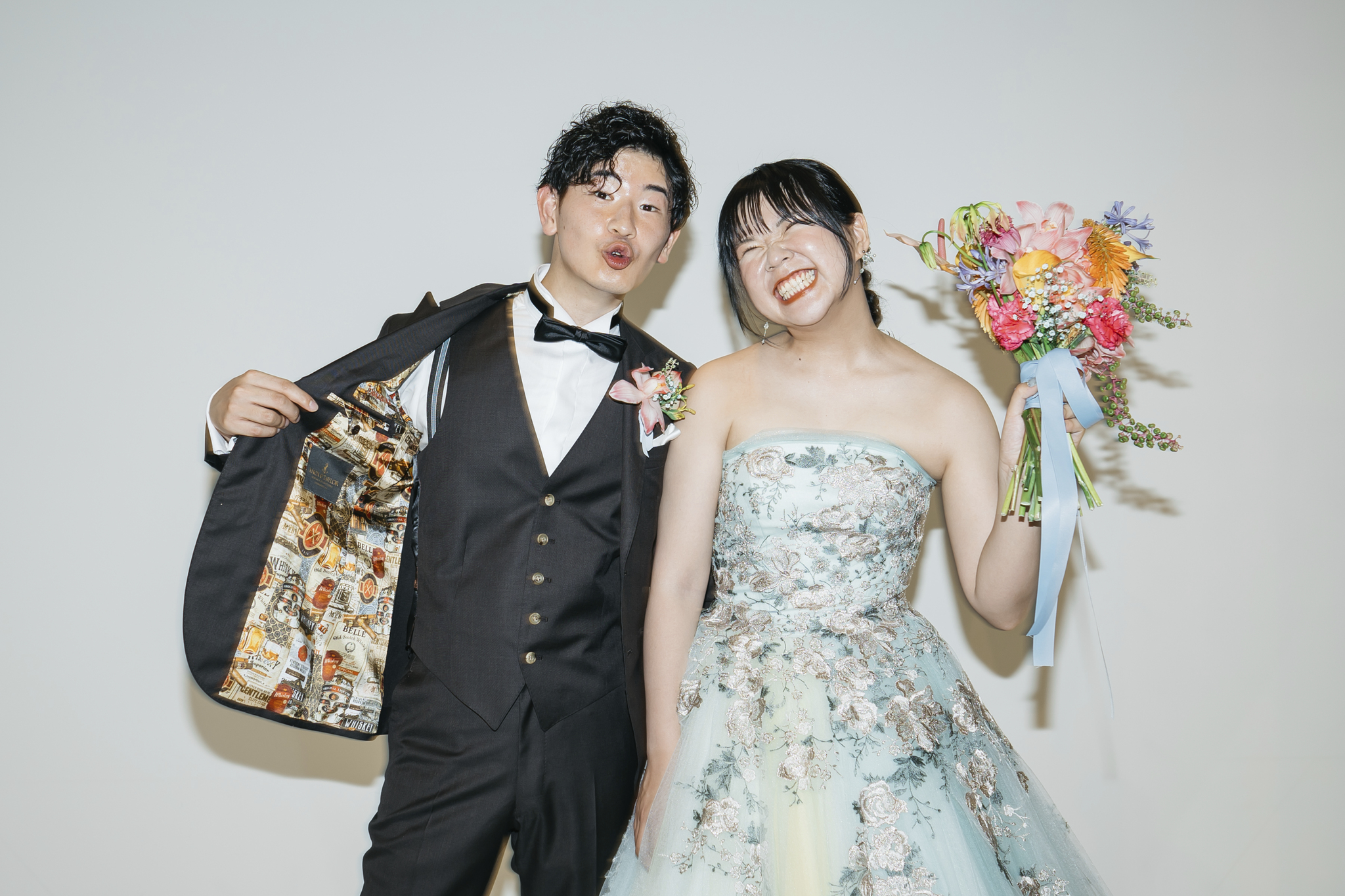 お開き後 カラードレス