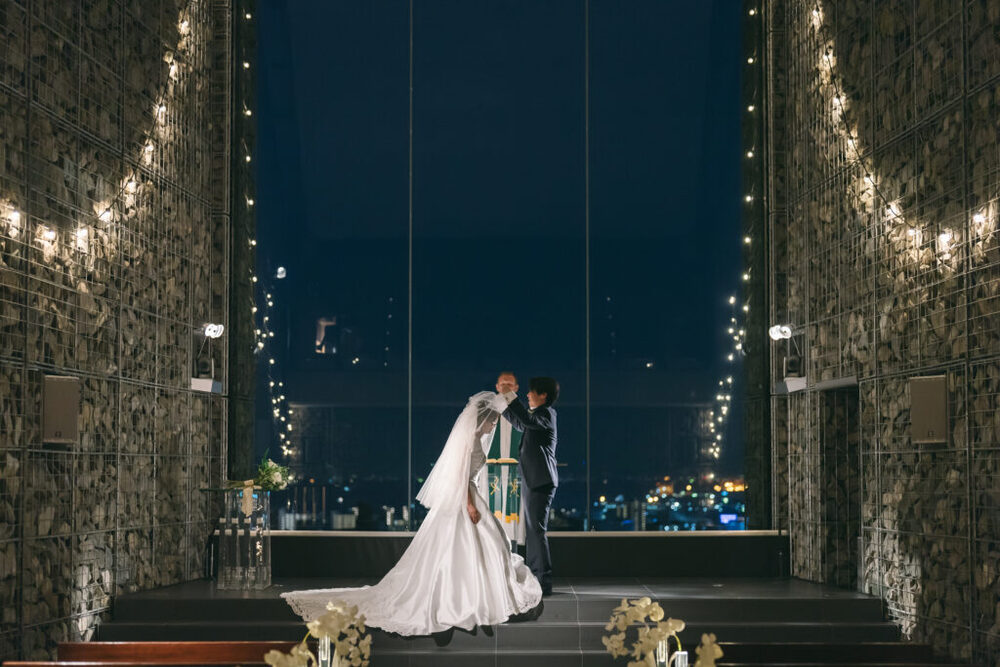 超ロマンチック♡二人だけのナイト挙式付きフォトウェディング☆